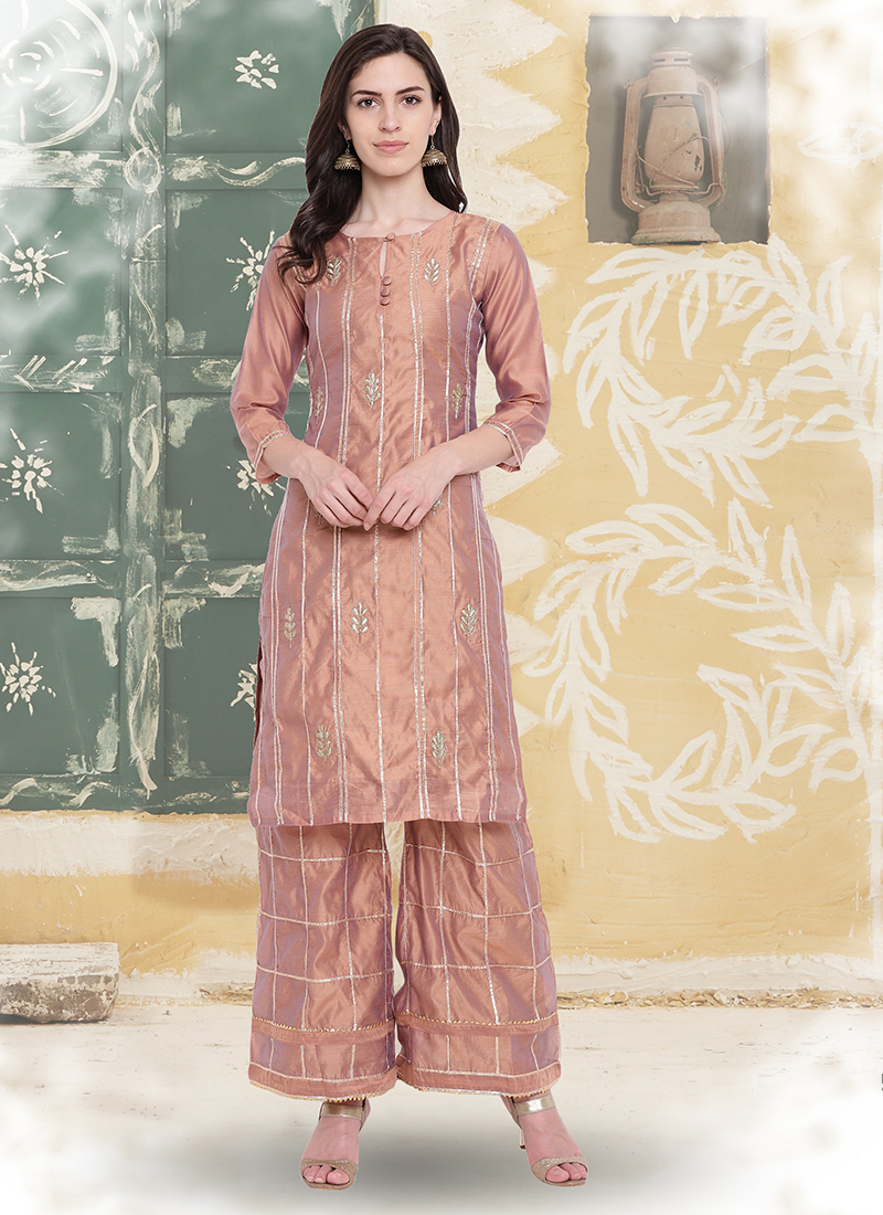 Latest Designer Rayon Cotton With Gota Patti Work Sharara Suits Collection  At Wholesale Rate
