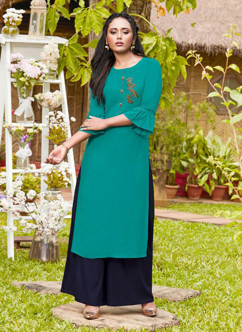 Rayon Kurtis With Palazzo Collection 