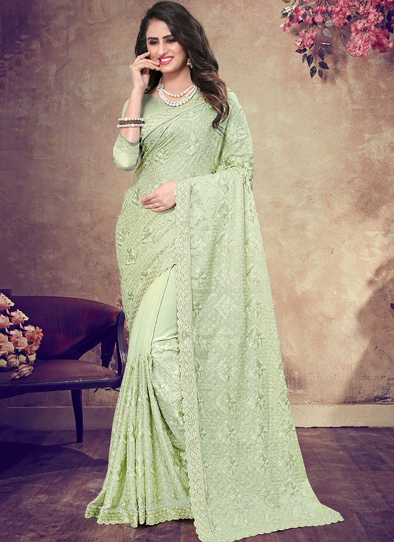new georgette saree