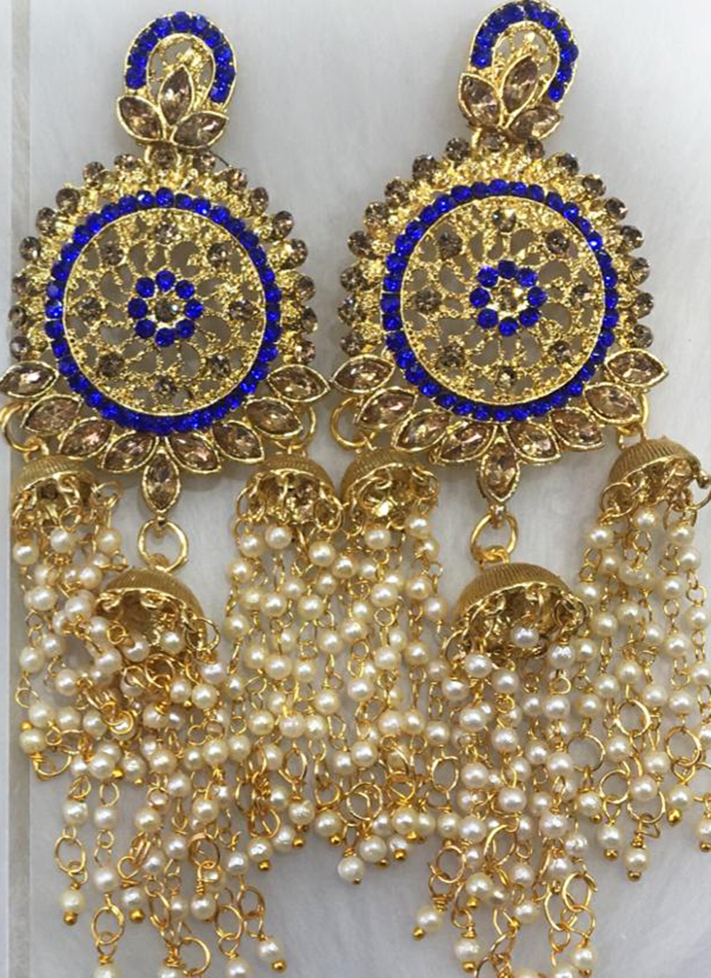 New Floral Latkan Earrings With Bahubali Style Collection Catalog