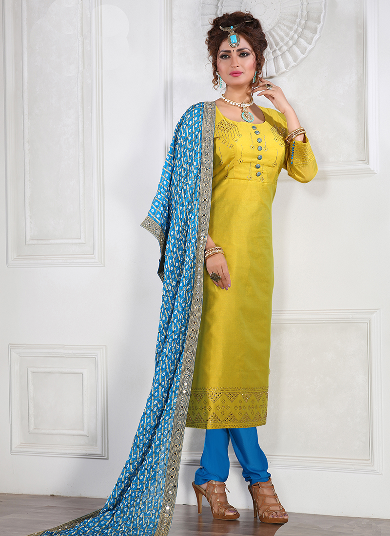 readymade churidar set