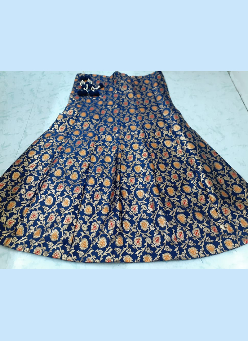 designer royal blue skirt