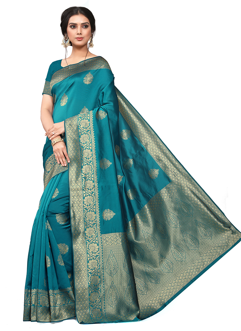 Festival Wear New Designer Jacquard Banarasi Silk Sarees Collection Catalog