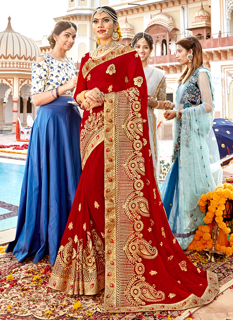 Exclusive Range of Lehenga Saree Online - Andaazfashion.com