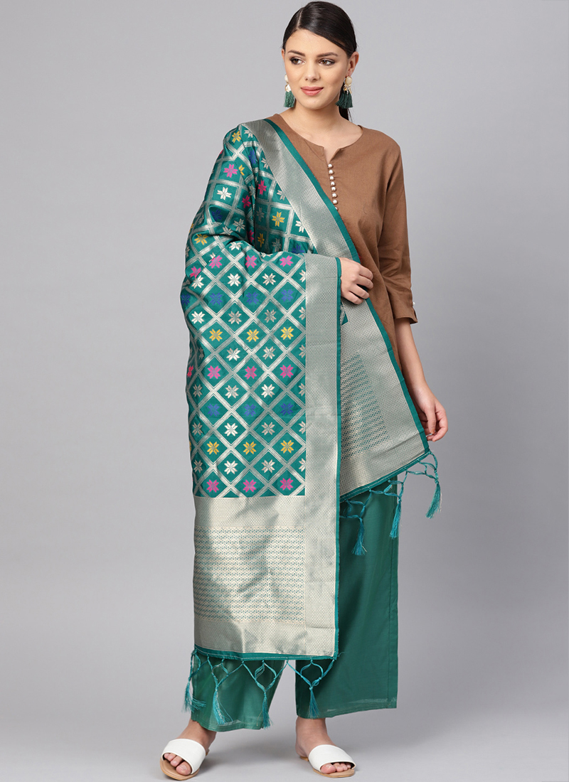 gown with banarasi dupatta online