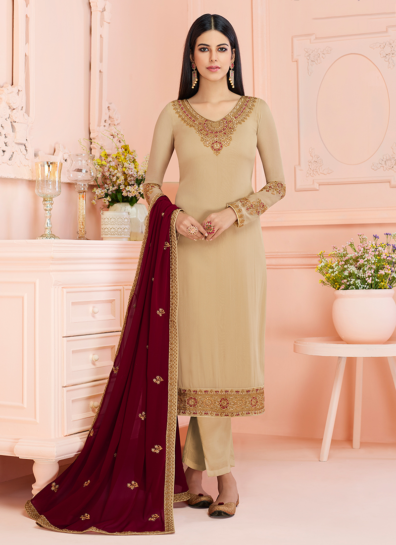 Ramzan Eid Special Latest Designer Georgette Churidar Suits Collection Catalog