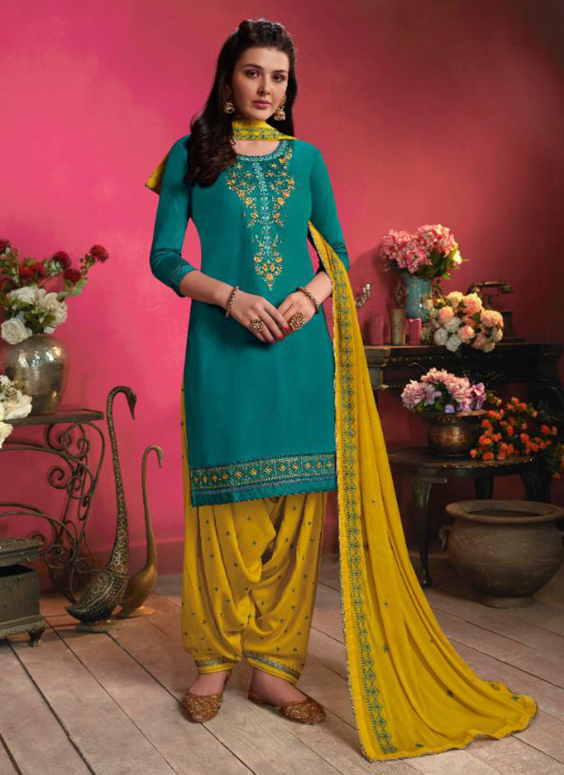 readymade patiala suit cotton