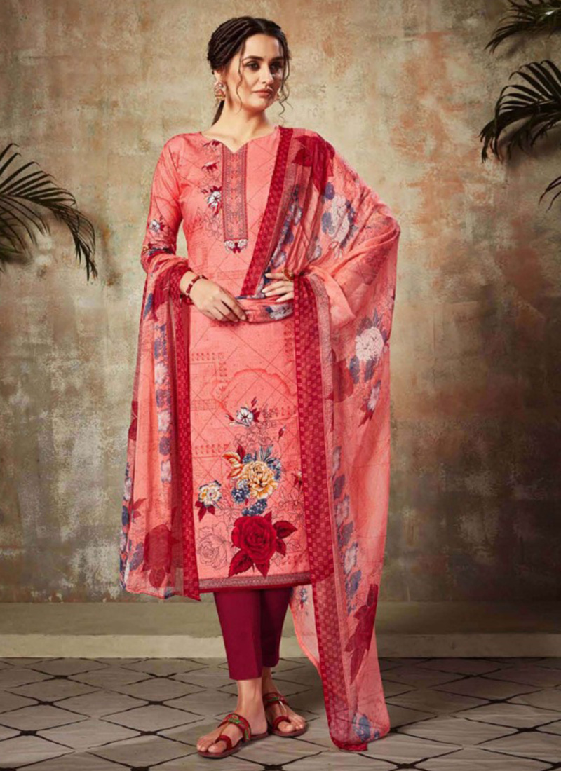 cotton printed churidar