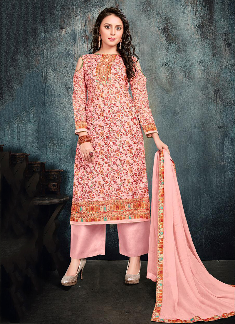 printed palazzo suit