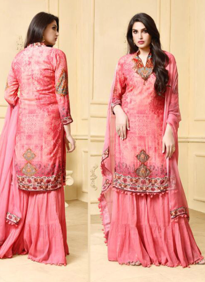 sharara suit material