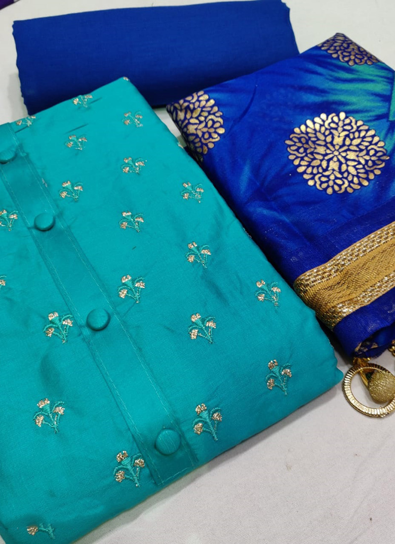 glace cotton suits with dupatta