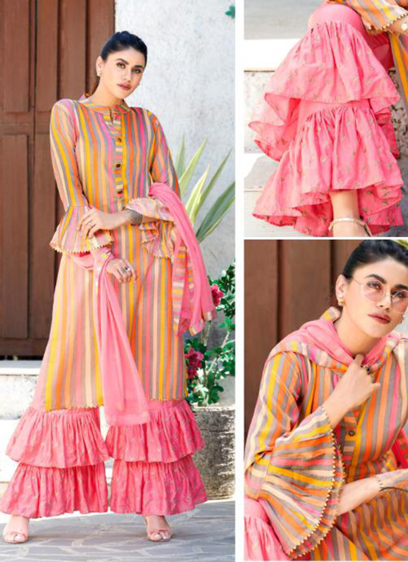 cotton sharara suit