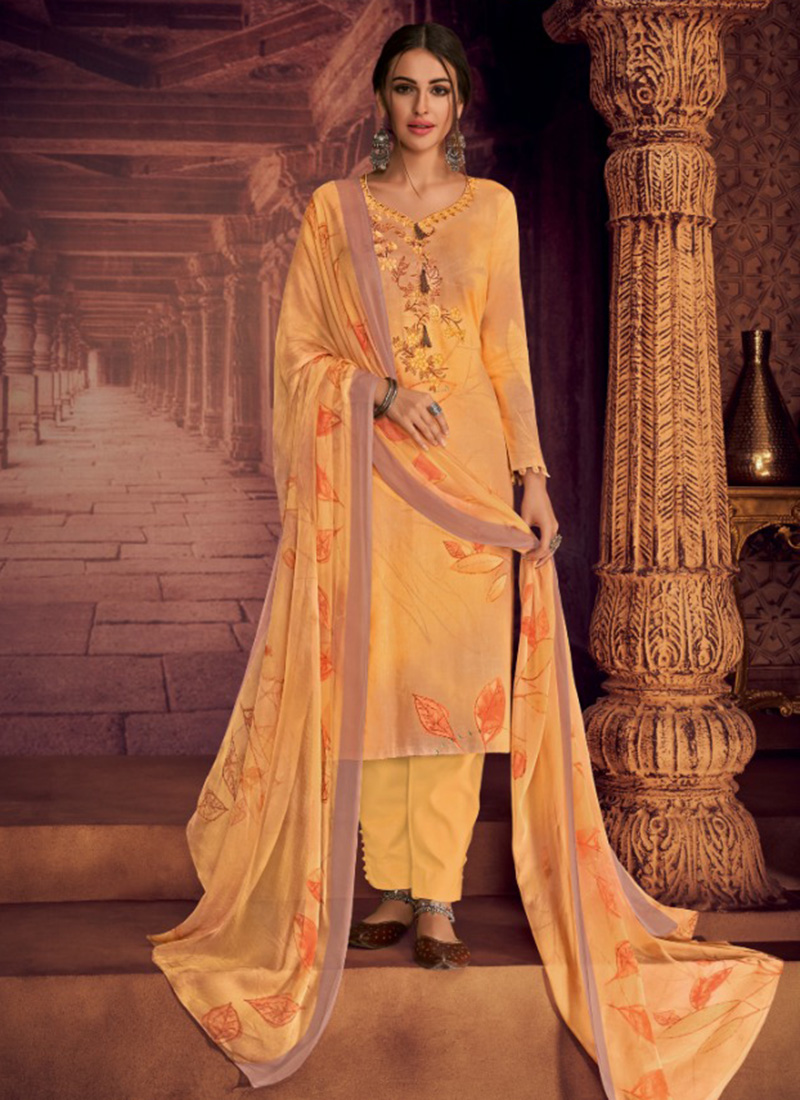 plain satin suit design