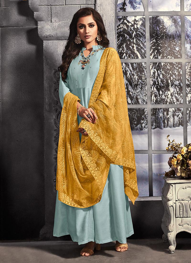 party wear kurti set with dupatta