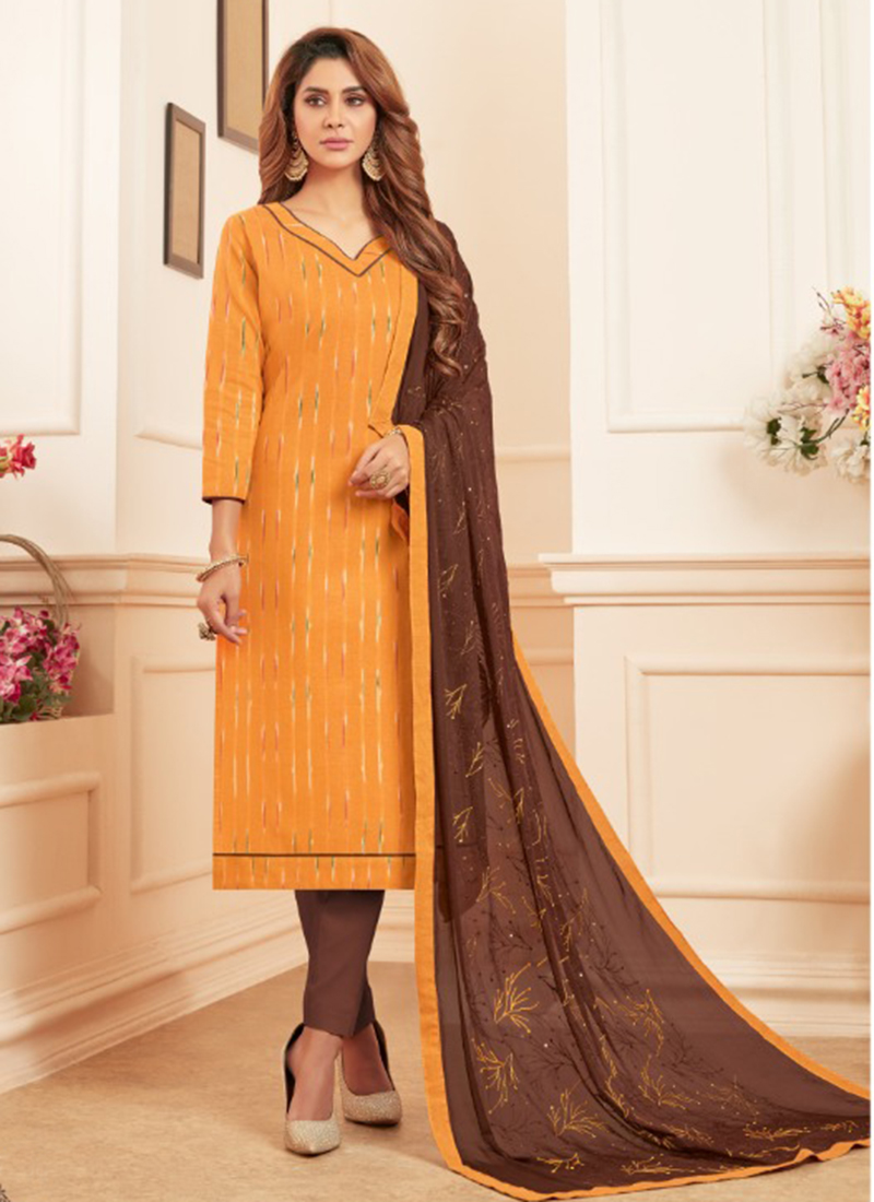 cotton printed churidar