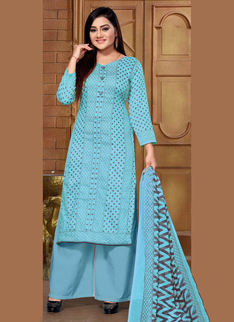 printed palazzo suit