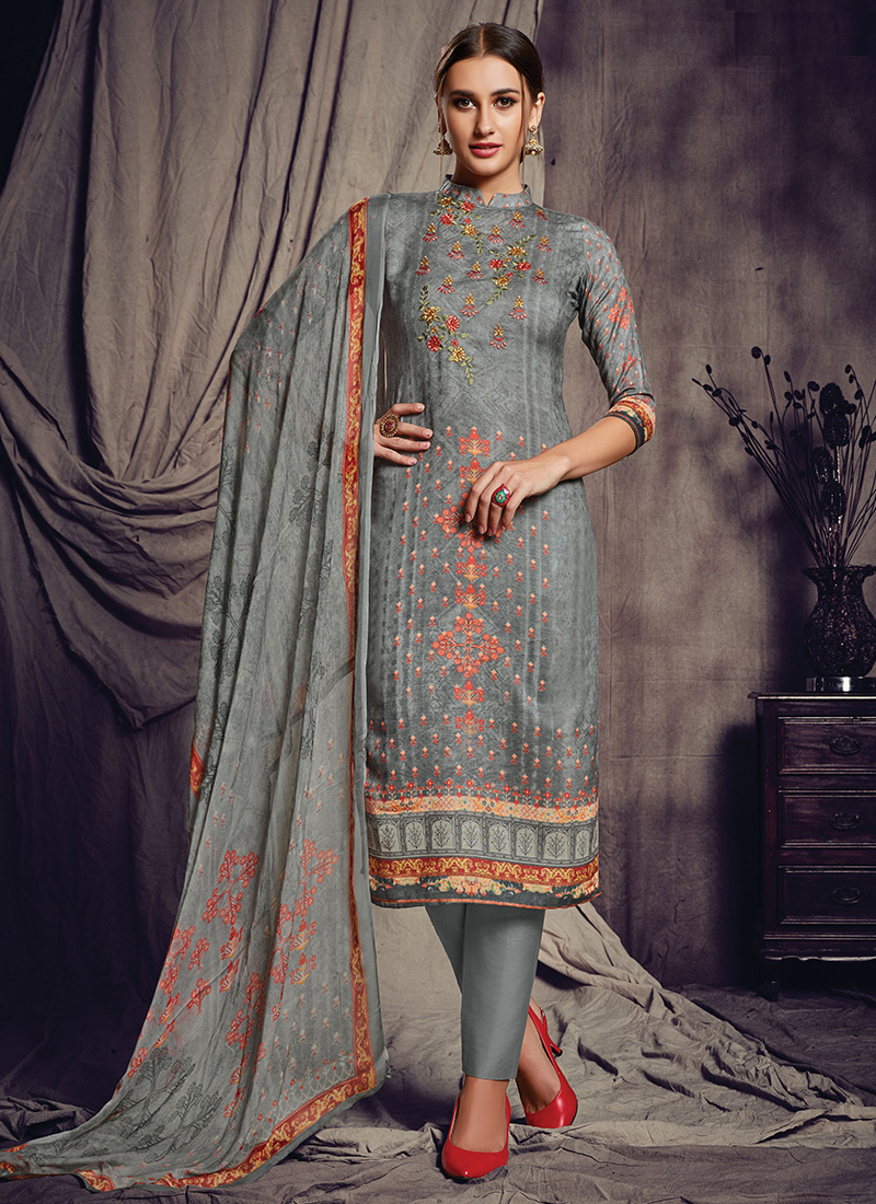 silk churidar sets