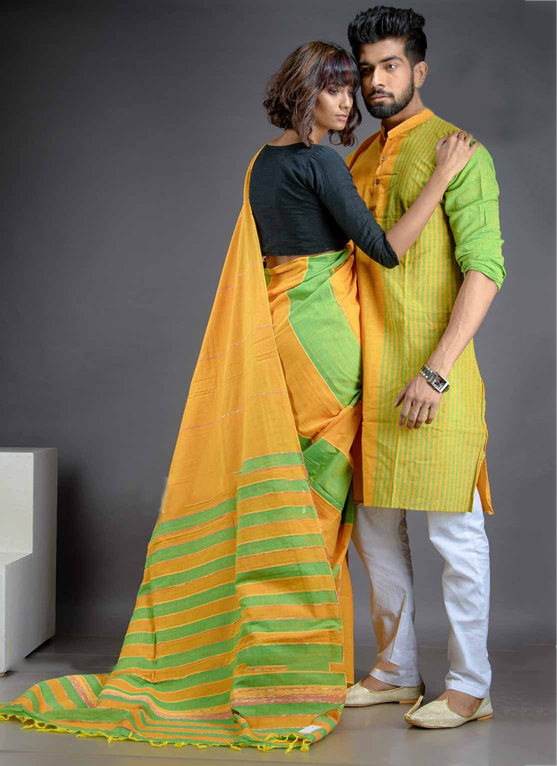 couple set kurta and saree