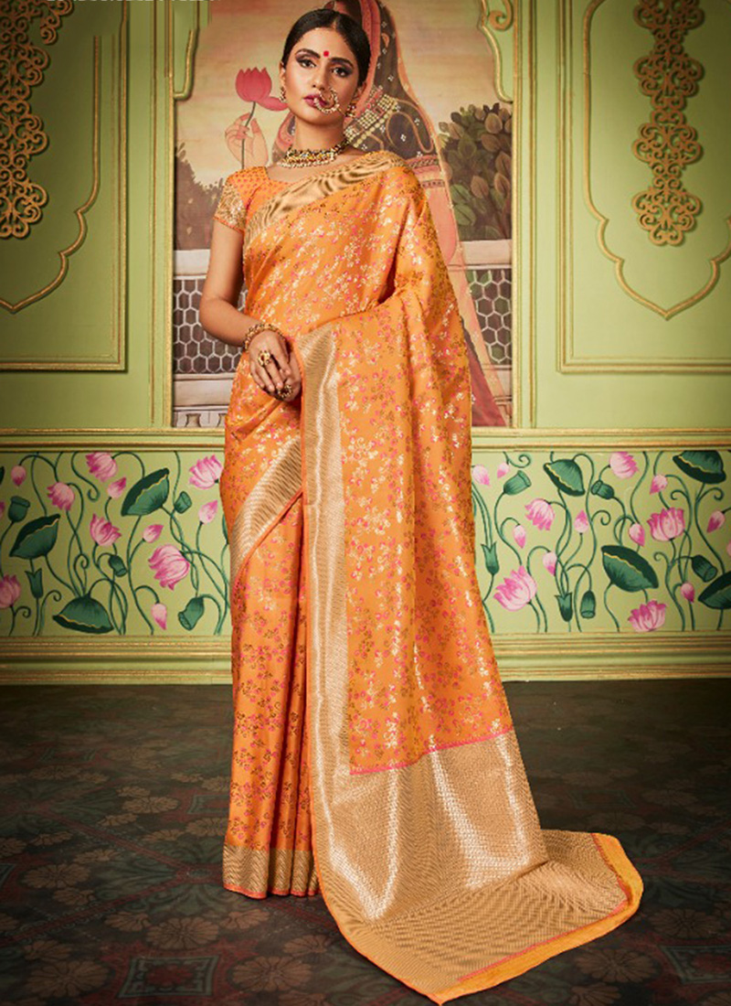 Monjolika Maitri Silk Latest Designer Party Wear Banarasi Silk Sarees