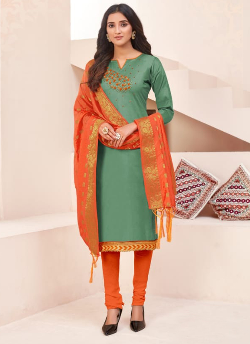 glace cotton suit design