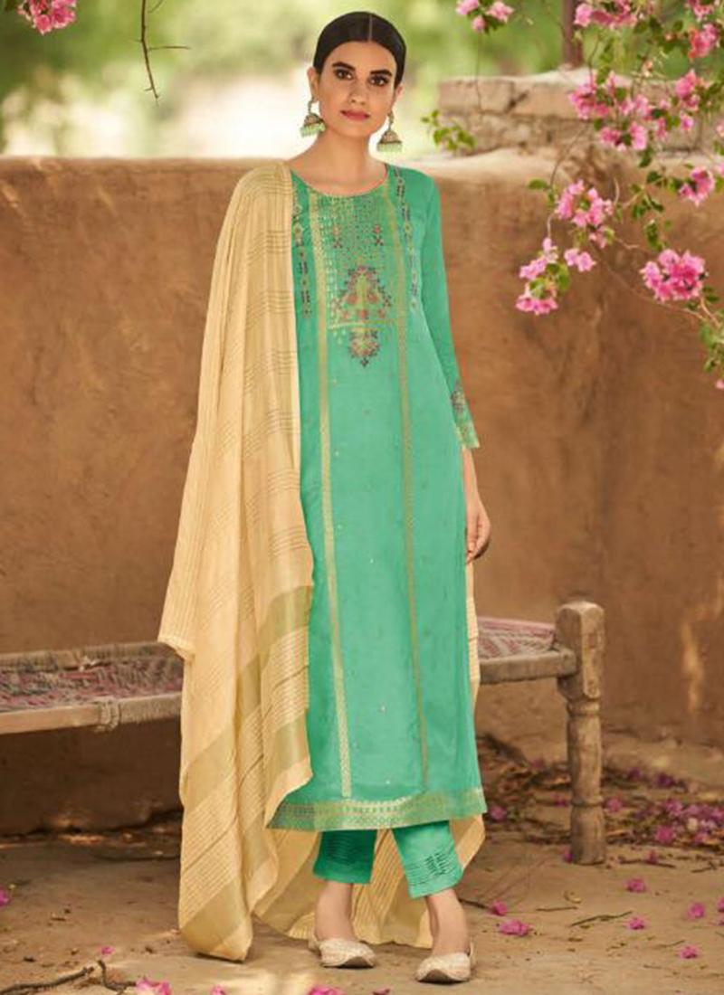 Ibiza Bunai Minakari Work Pure Silk 