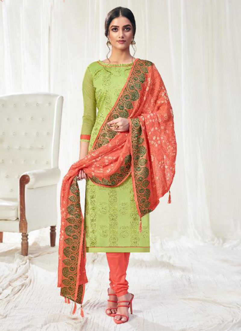 bandhani print churidar