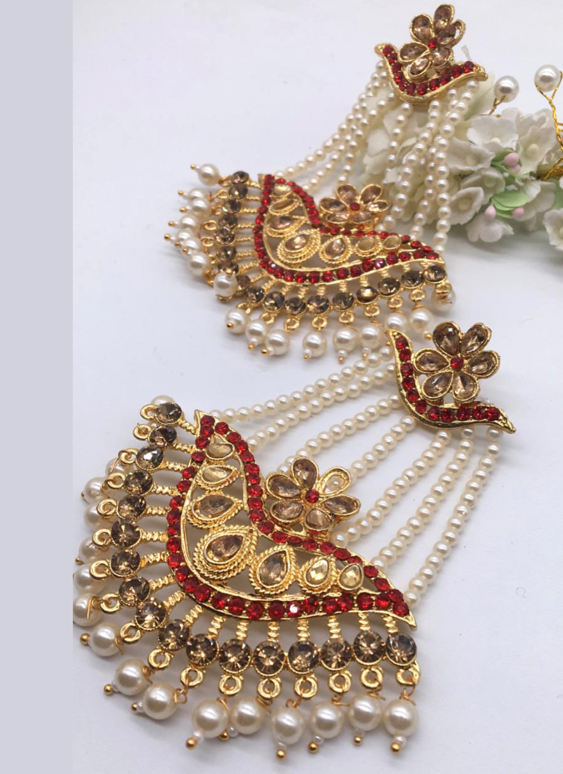 Hyderabadi Style Wedding Wear Pasa Design Earrings Collection Catalog