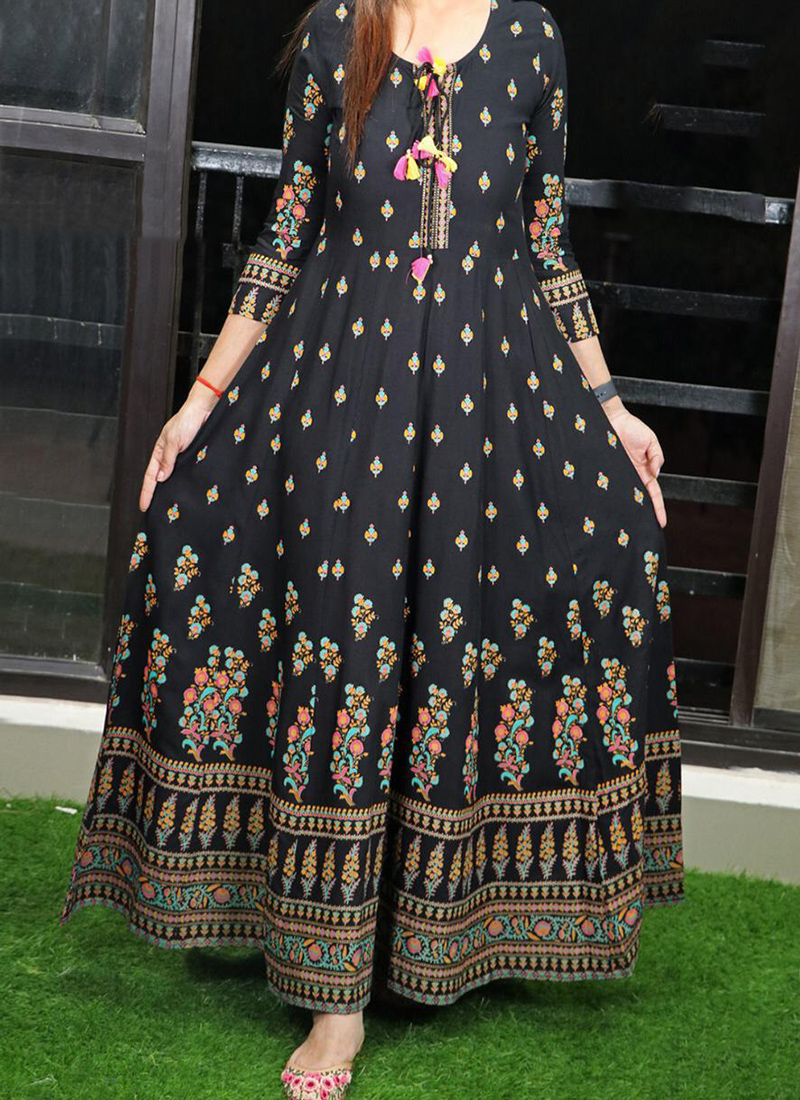 Cream Net Long Length Anarkali Churidar Dress  Designer anarkali dresses  Anarkali dress online shopping Dresses