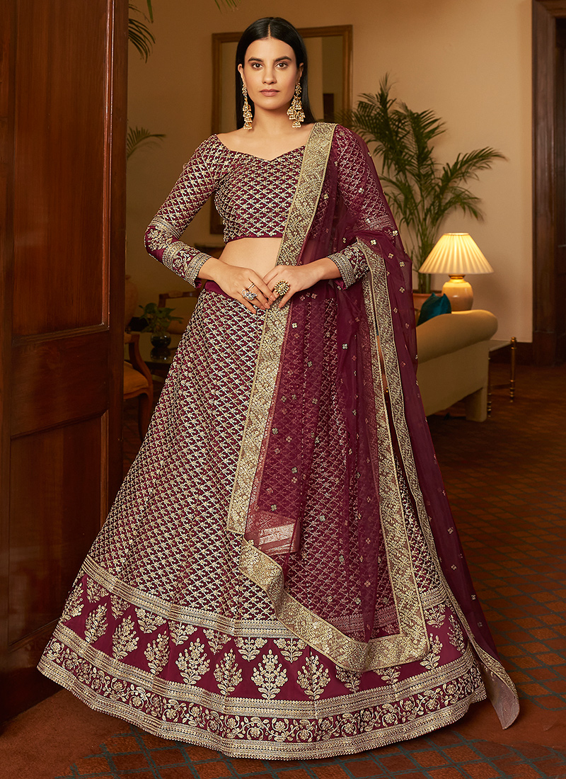 30+ Real Brides Who Looked GORGE in Wine Lehengas & We Cannot Stop Swooning  Over Them | Latest bridal lehenga, Indian bridal lehenga, Bridal lehenga  collection