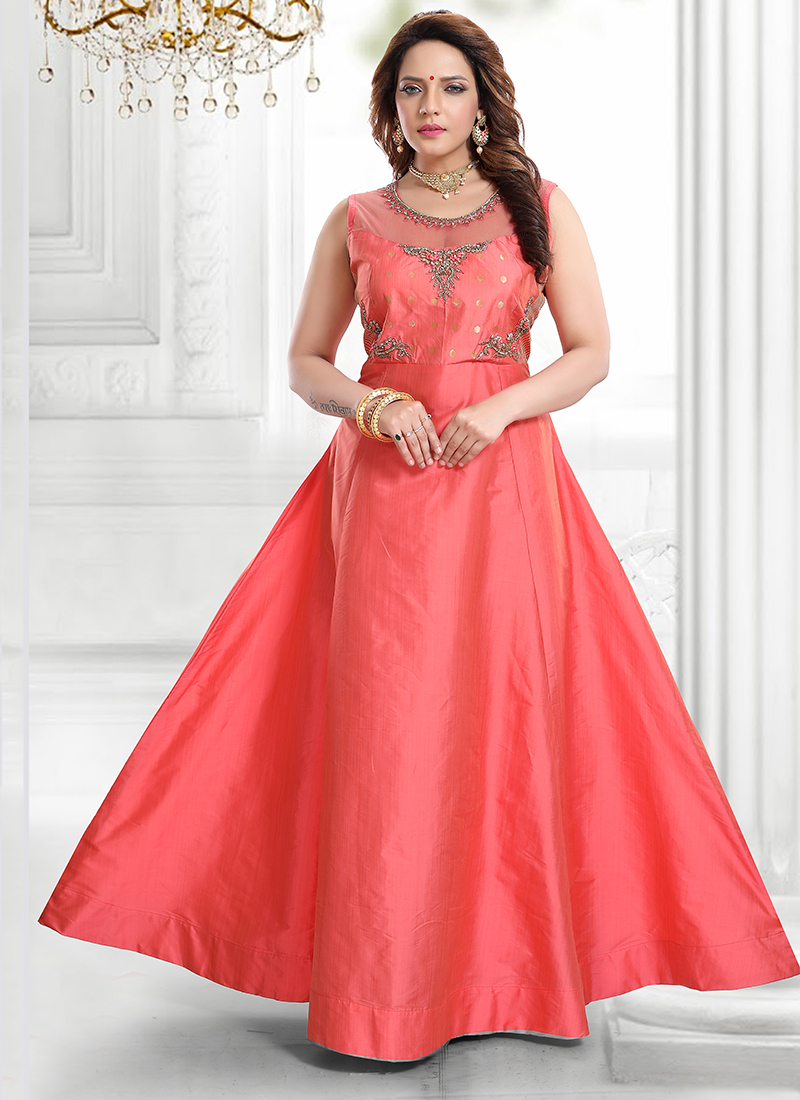 Gajri Colour Festive Smart Girlish Dress