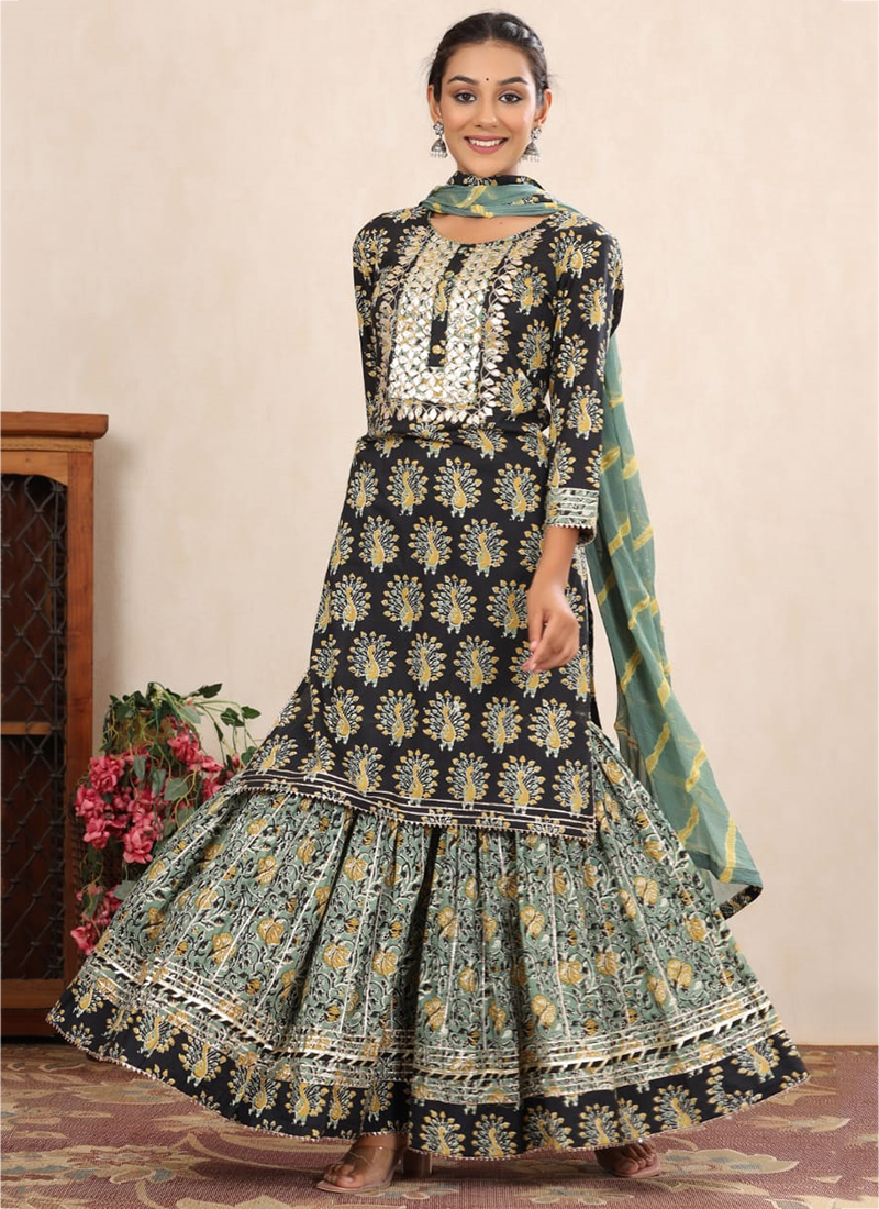 Designer Festive Wear Gota Patti Lace 