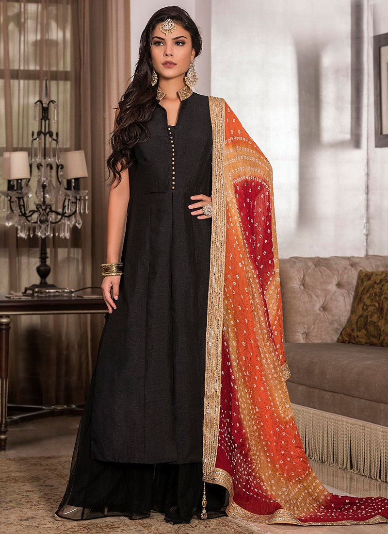 katha work kurti design