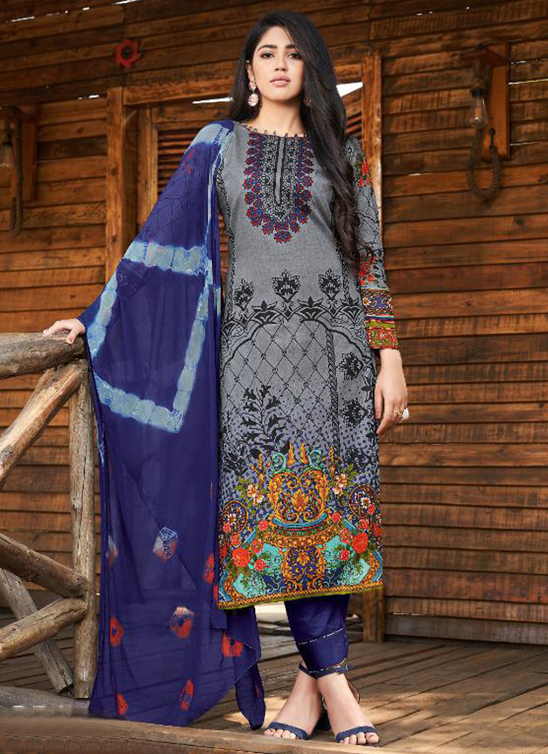 printed churidar