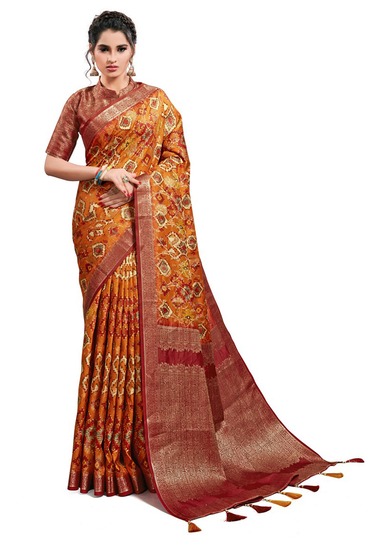 jacquard georgette gown