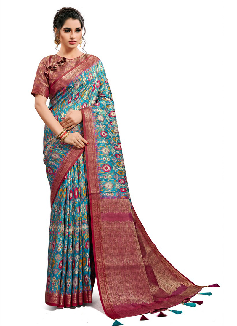 jacquard georgette gown