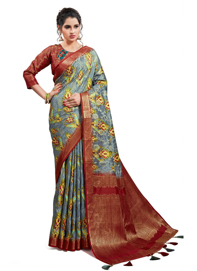 jacquard georgette gown
