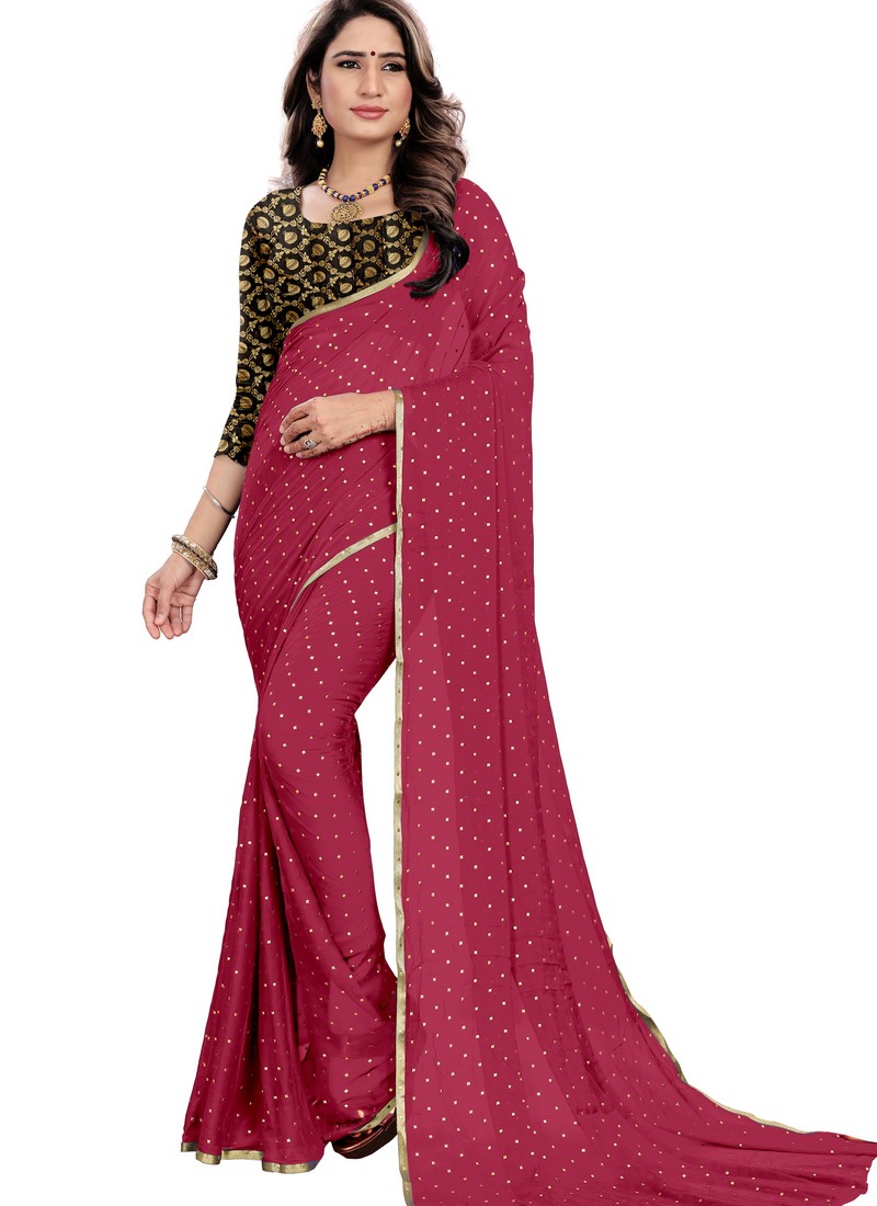 nazneen chiffon saree