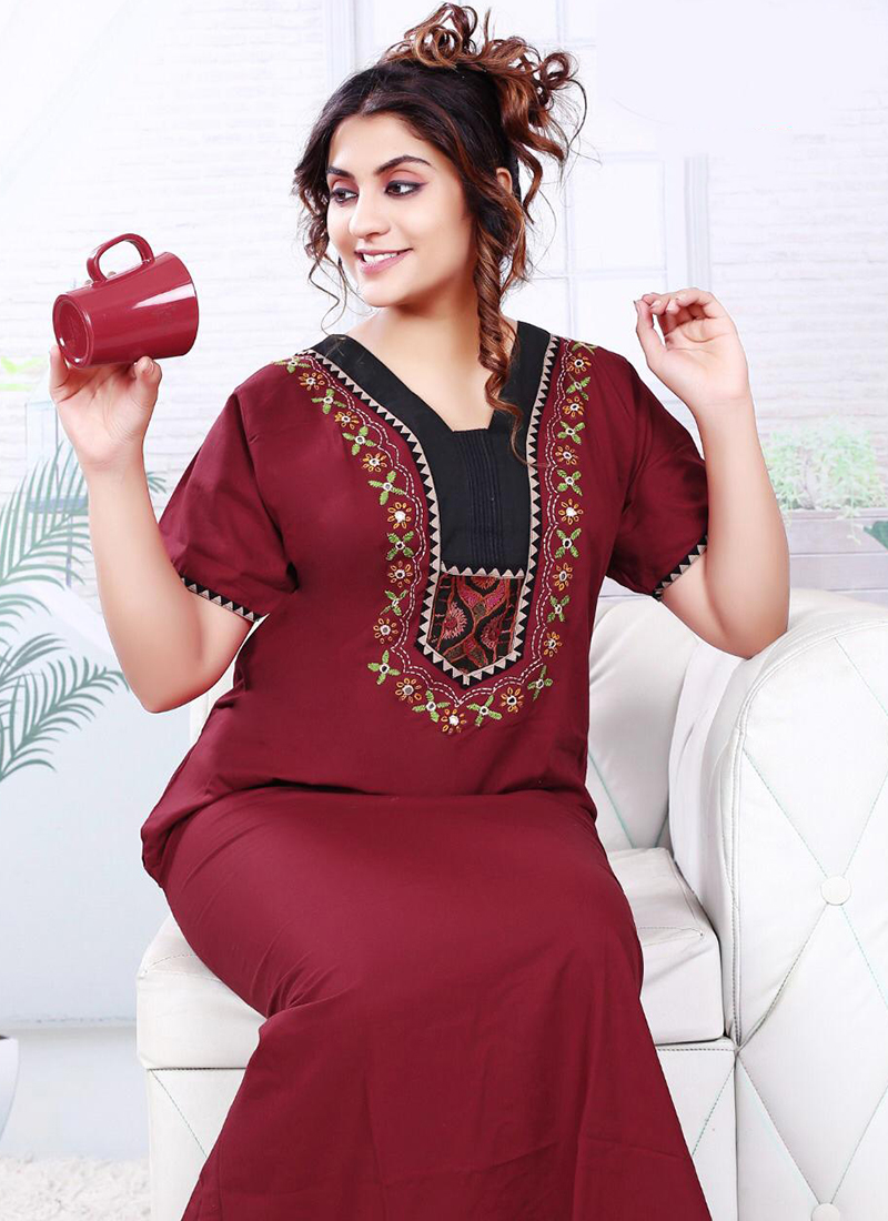 PV Vol 1 Embroidery Work New Fancy Nighty Collection Catalog