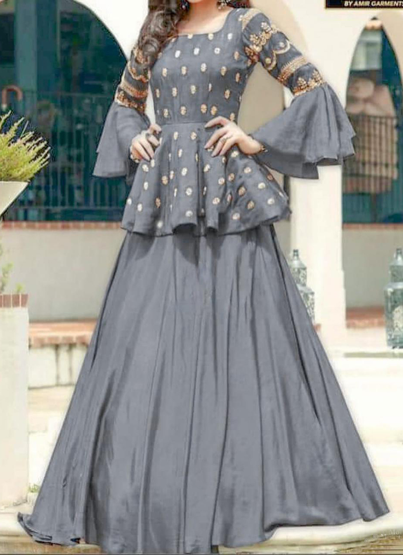 Buy Women Designer Top Skirt Set Beautiful Stylish Stitched Salwar Online  in India  Etsy