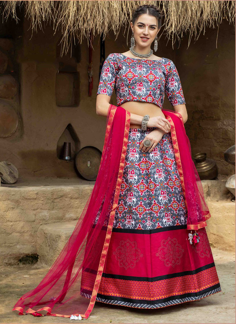 Gorgeous Partywear Banarasi Silk Lehenga – Yes We Shop