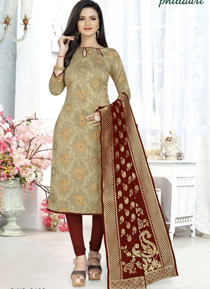 bandhani churidar materials online