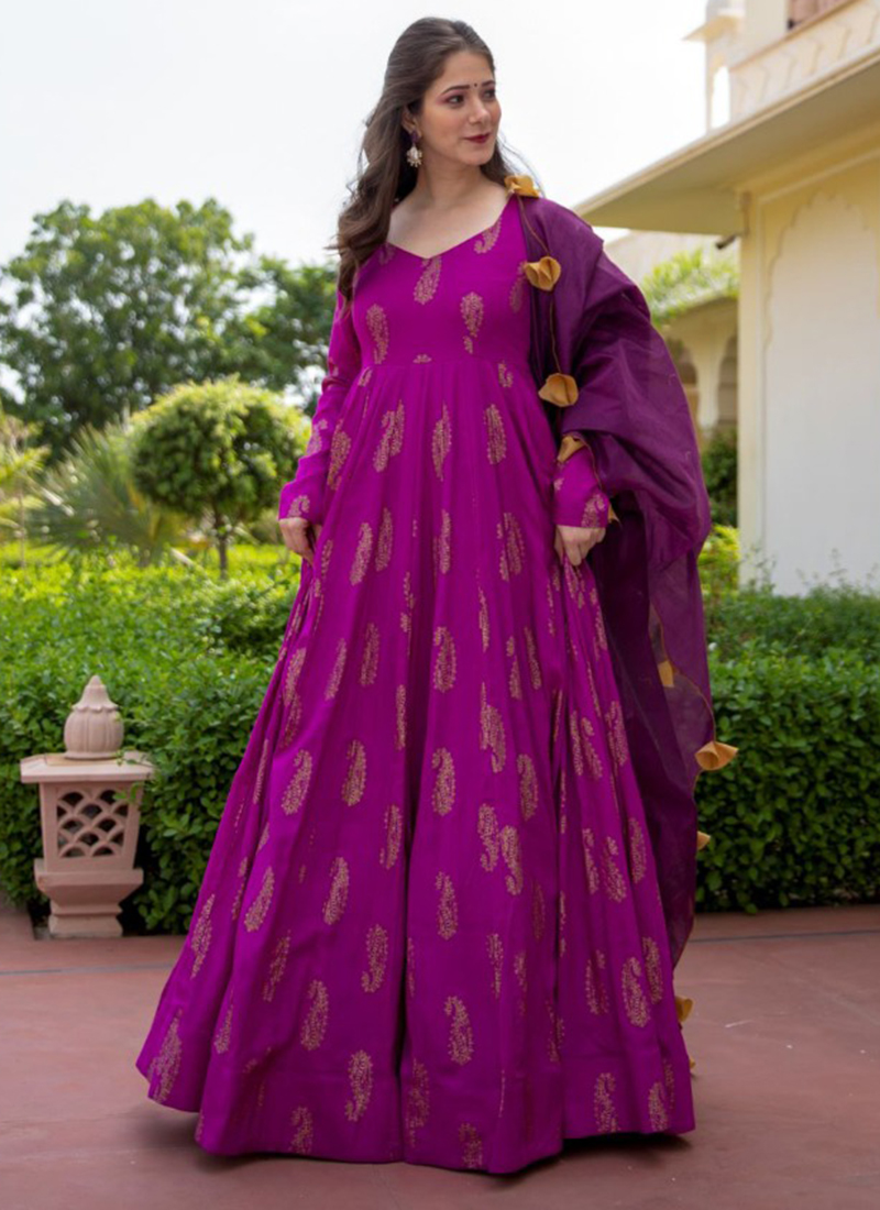 ball gown with dupatta