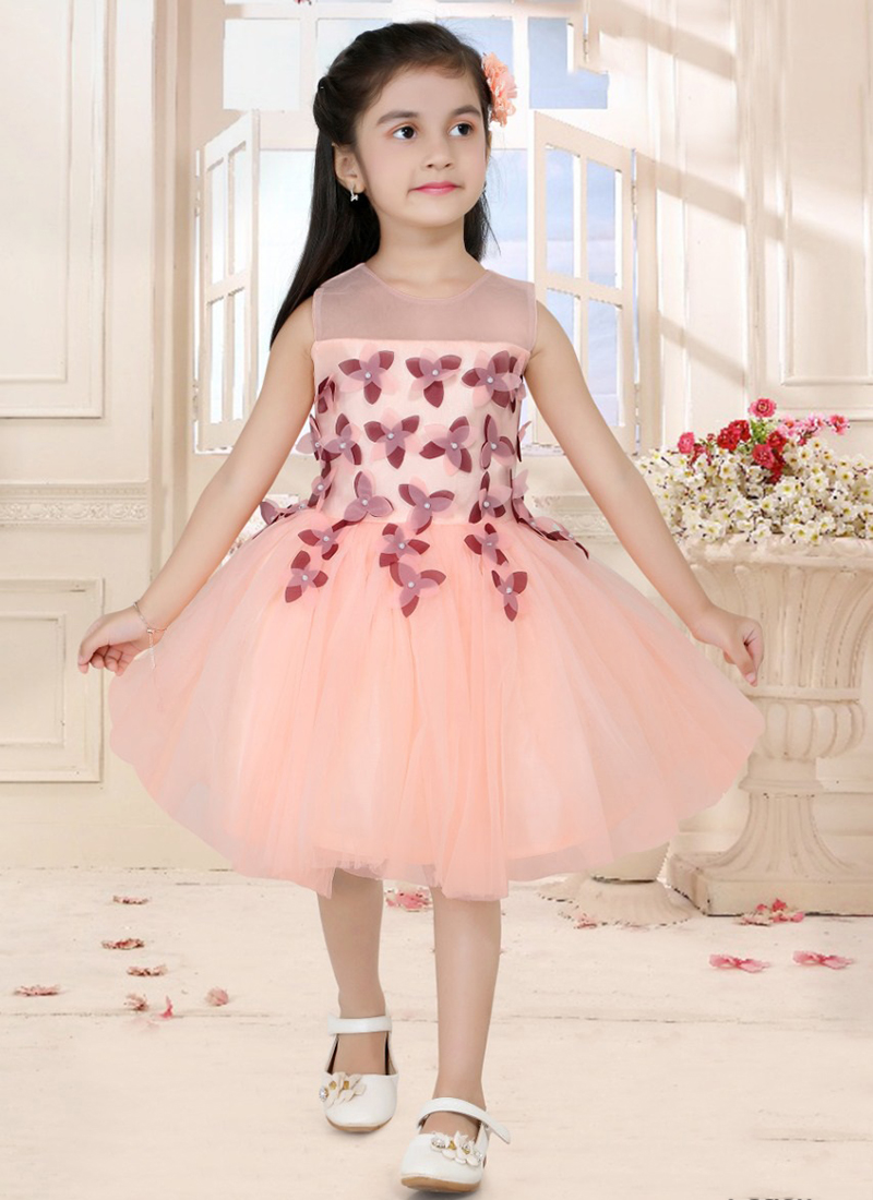 Buy Green handwork tulle net gown | Baby Couture India | Dresses for Baby  Girls and Boys