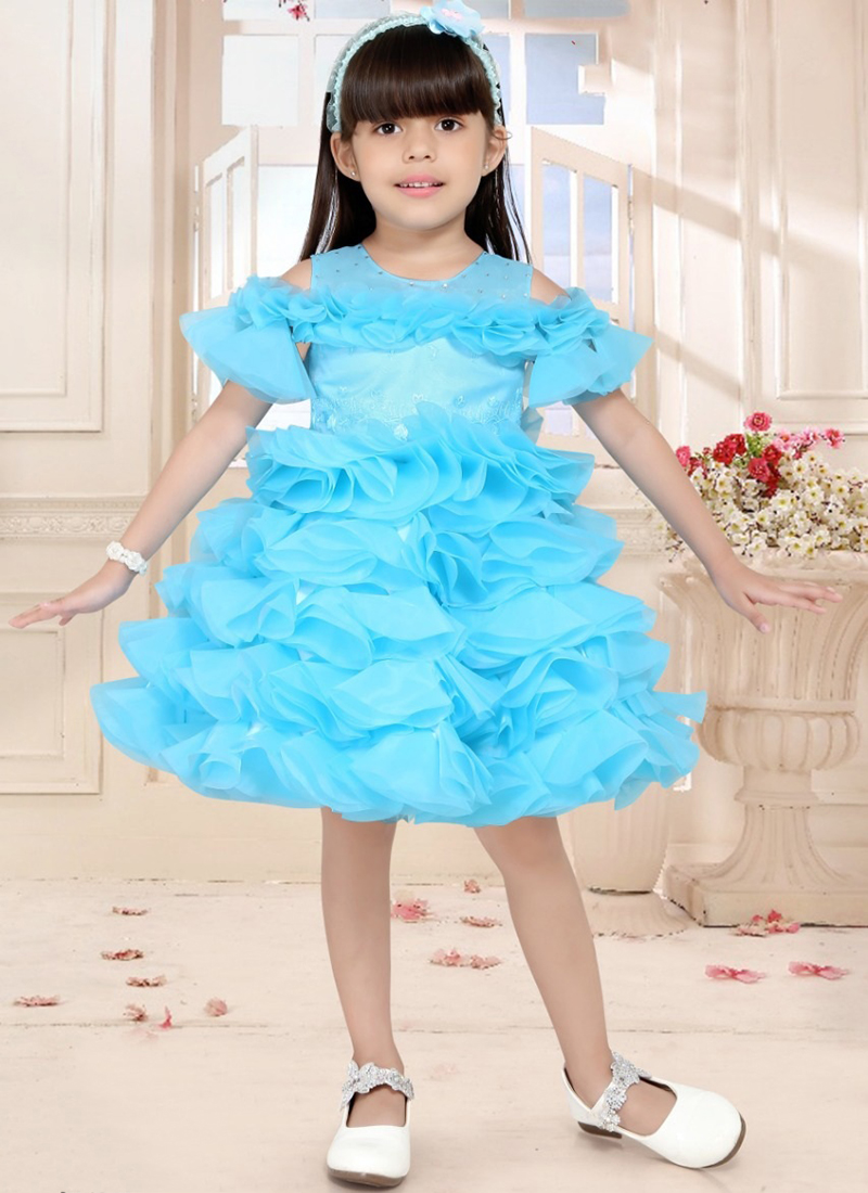Girls Formal Dress Princess Dress Bubble Sleeve Performance - Temu