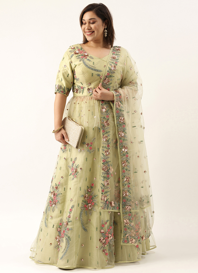Indian Wedding gown suit set chiffondupatta Anarkali pant Party Plus Size  dress | eBay