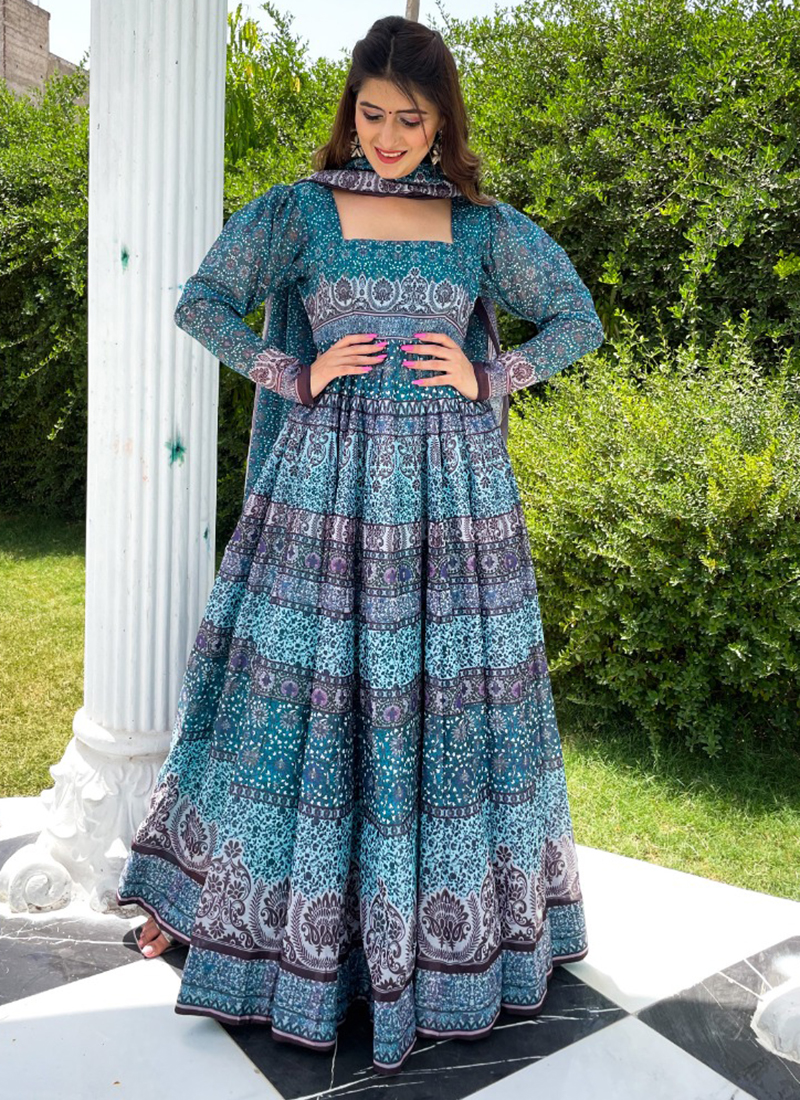 Blue Kurti, Indian Salwar Suit, Indian Long Kurti, Indian Suit, Bollywood  Suit, Salwar Kameez, Party Wear Suit, Floor Length Salwar Suit - Etsy Sweden