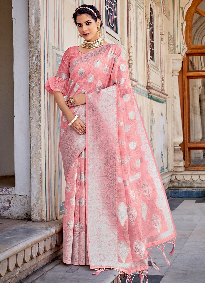 Fancy Linen Saree at Rs.1200/Piece in bhagalpur offer by a h fabrics
