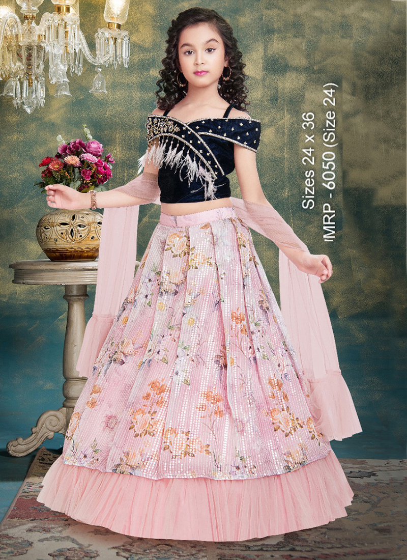 Fancy Beautiful Multi Embrodiery Printed Lehenga Choli For Girls –  TheDesignerSaree