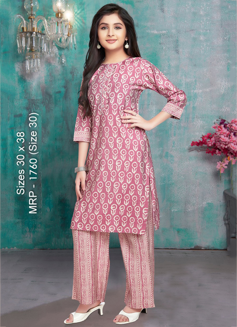Banwery Rimzim Heavy Muslin Foil Print Kurti With Bottom Collection