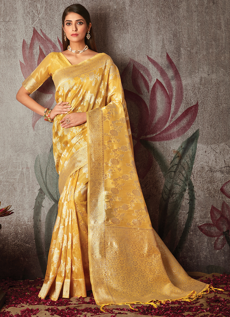 Fancy Light Weight Party Wear Saree - Evilato Online Shopping